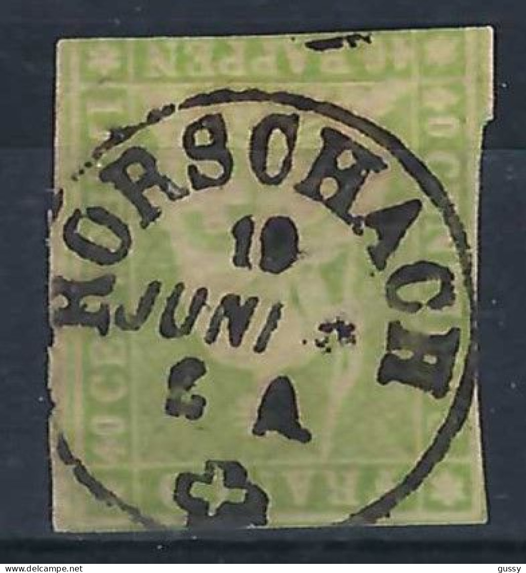 SUISSE Ca.1857-62:  Le ZNr. 26G Sup. Obl. CAD "Rorschach" - Used Stamps