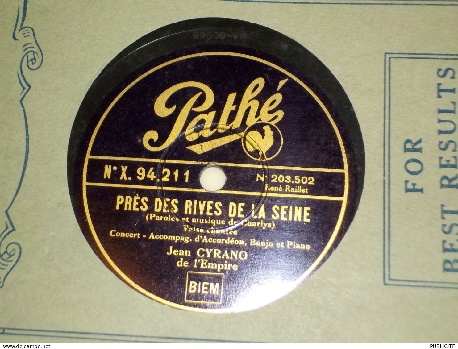 DISQUE 78 TOURS VALSE ET FOX TROT JEAN CYRANO 1932 - 78 T - Grammofoonplaten