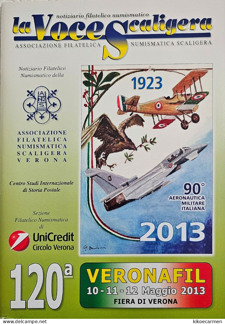 Giuseppe Verdi Aida, Posta Militare, Dentellatura Pettine, Alpini Aeronautica, Canoe 120° VERONAFIL 64 Coloured Pages - Exposiciones Filatélicas