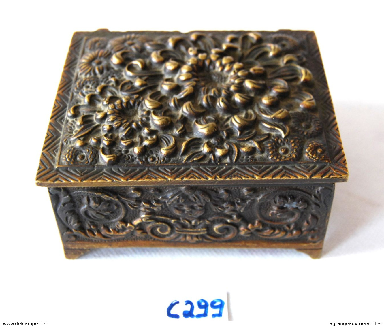 C299 Ancienne Boite Bijou - Art Nouveau - Design - Materiales