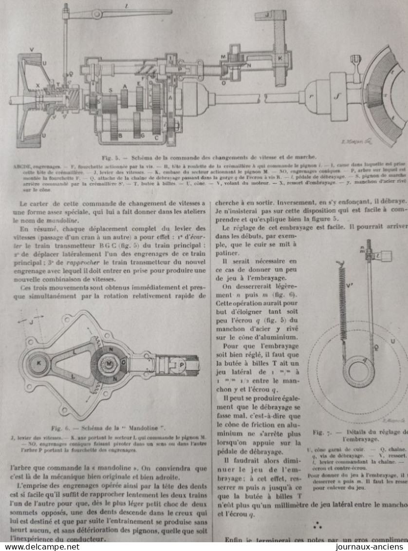 1902 Rare Revue "  LA LOCOMOTION " - AUTOMOBILE - LA VOITURE RENAULT FRÈRES - 8 CHEVAUX ( TYPE 1902 ) - Autorennen - F1