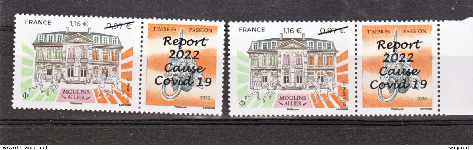 France 5437A Moulins 2022 Faible Tirage Vendu à Moulins Variété Fenêtres Blanches Et Normal Neuf ** TB MNH - Nuevos