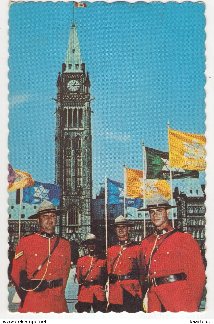 Ottawa: Members Of The Royal Canadian Mounted Police - Parliament - (Ontario, Canada) - 1972 - Ottawa