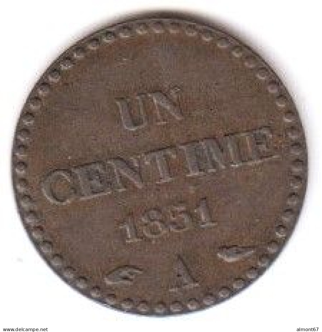 Dupré   - 1 Centime 1851 A - 1 Centime