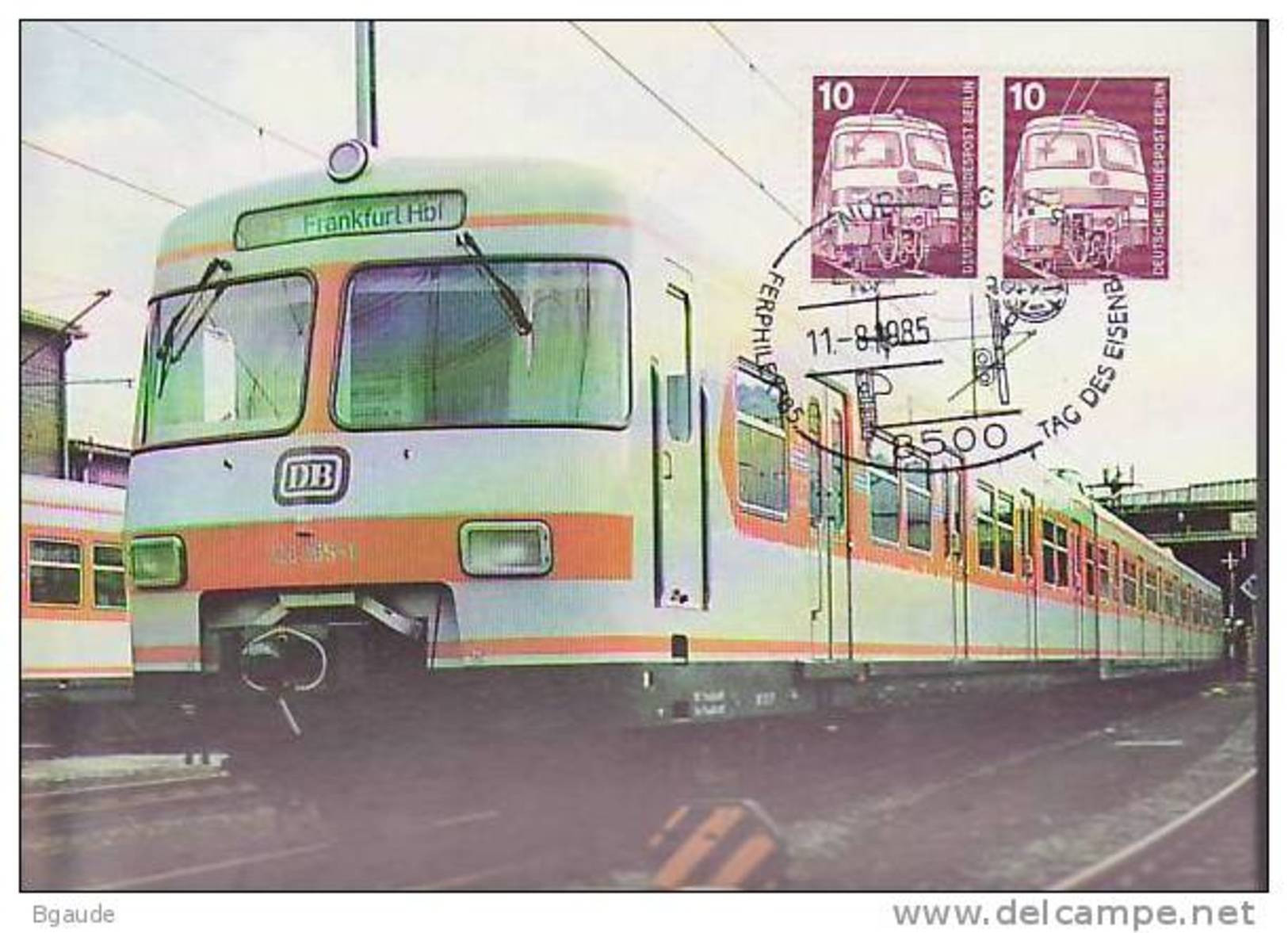 ALLEMAGNE BUND CARTE PHILATELIQUE   NUM.YVERT  696 CHEMIN DE FER TRAIN LOCOMOTIVES - Sonstige & Ohne Zuordnung