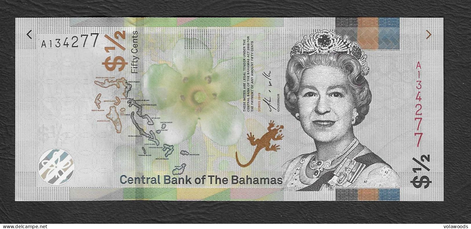 Bahamas - Banconota Non Circolata FdS UNC Da 50 Cents P-76Aa - 2019 - Bahamas