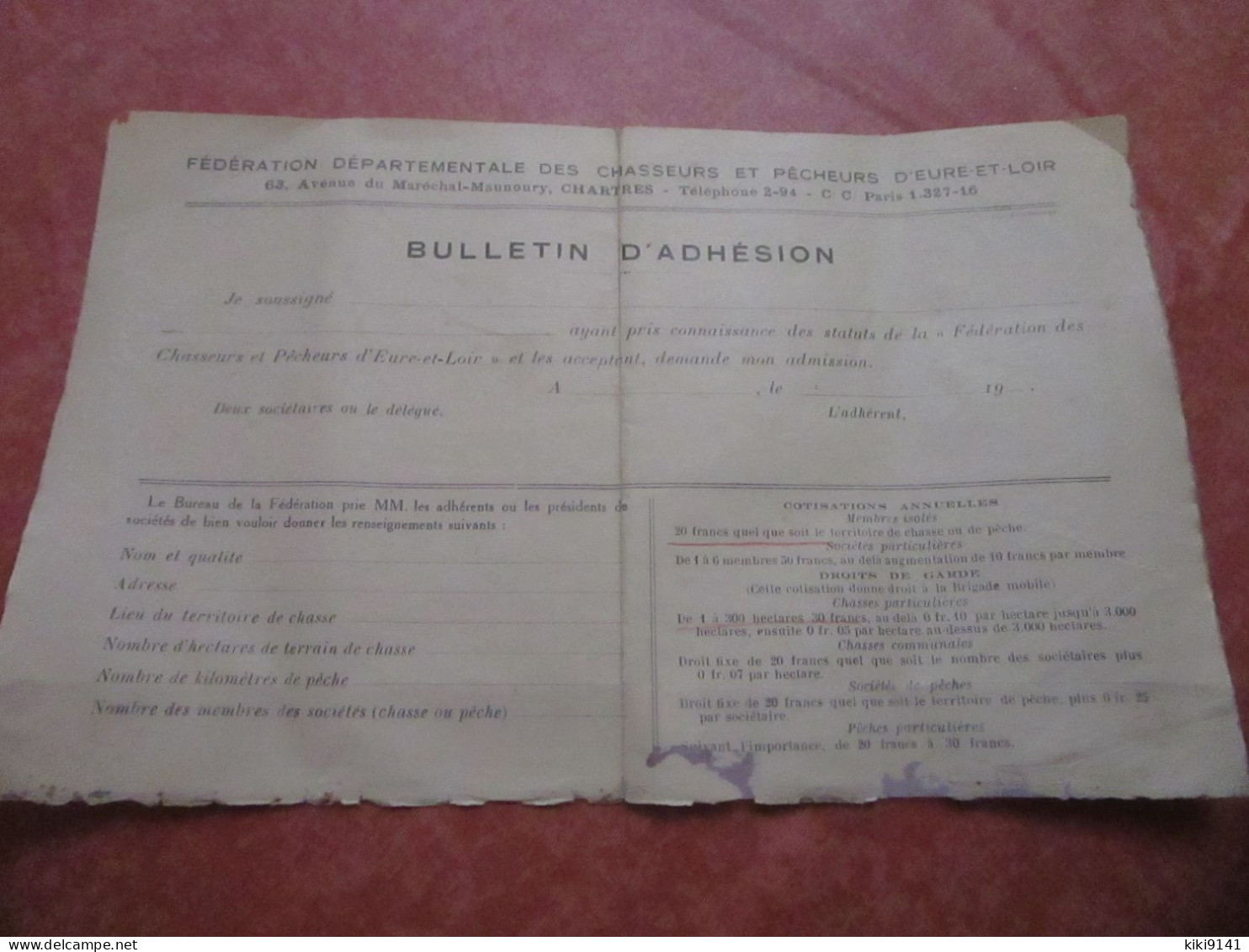 Fédération Départementale des Chasseurs et Pêcheurs d'Eure-et-Loir (5 documents)