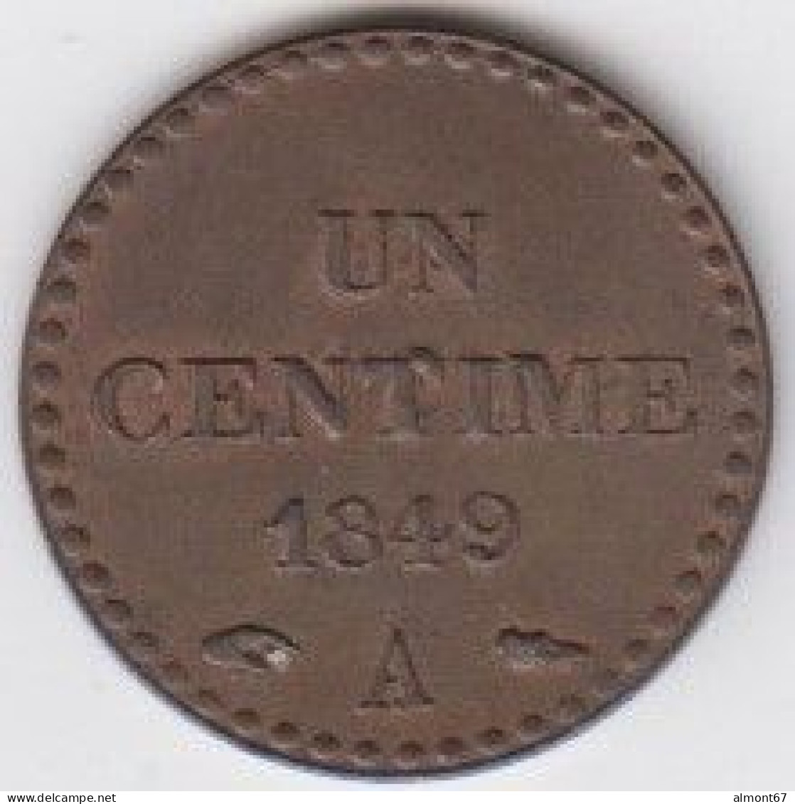 Dupré   - 1 Centime 1849 A - 1 Centime