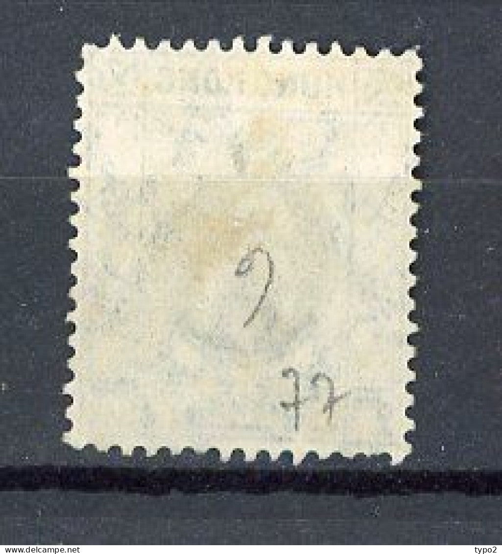 H-K  Yv. N° 77 ; SG N° 77 Fil CA Mult (o) 2c Vert Edouard VII Cote 1 Euro BE  2 Scans - Gebraucht