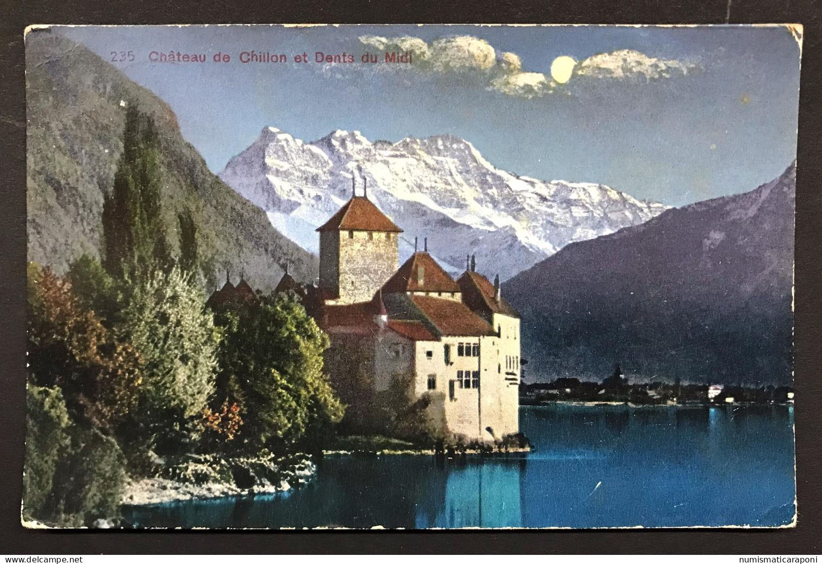 SVIZZERA  VIAGGIATA 1924 Chateau De Chillon COD.C.4305 - Walchwil