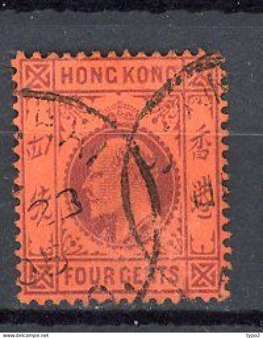 H-K  Yv. N° 78 ; SG N° 78 Fil CA Mult (o) 4c Violet S Rouge Edouard VII Cote 1 Euro BE  2 Scans - Gebraucht