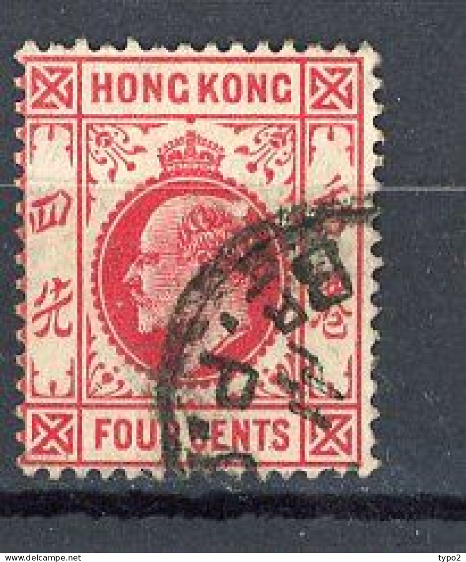 H-K  Yv. N° 79 ; SG N° 93 Fil CA Mult (o) 4c Rouge Edouard VII Cote 0,75 Euro BE  2 Scans - Gebraucht