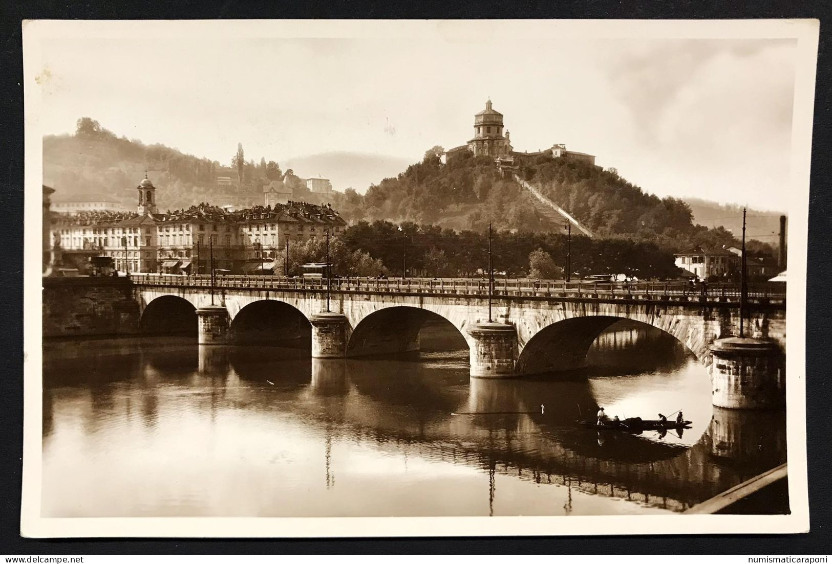 Torino Ponte Vittorio Emanuele I° Con Monte Dei Cappuccini VIAGGIATA 1972 COD.C.4308 - Bridges