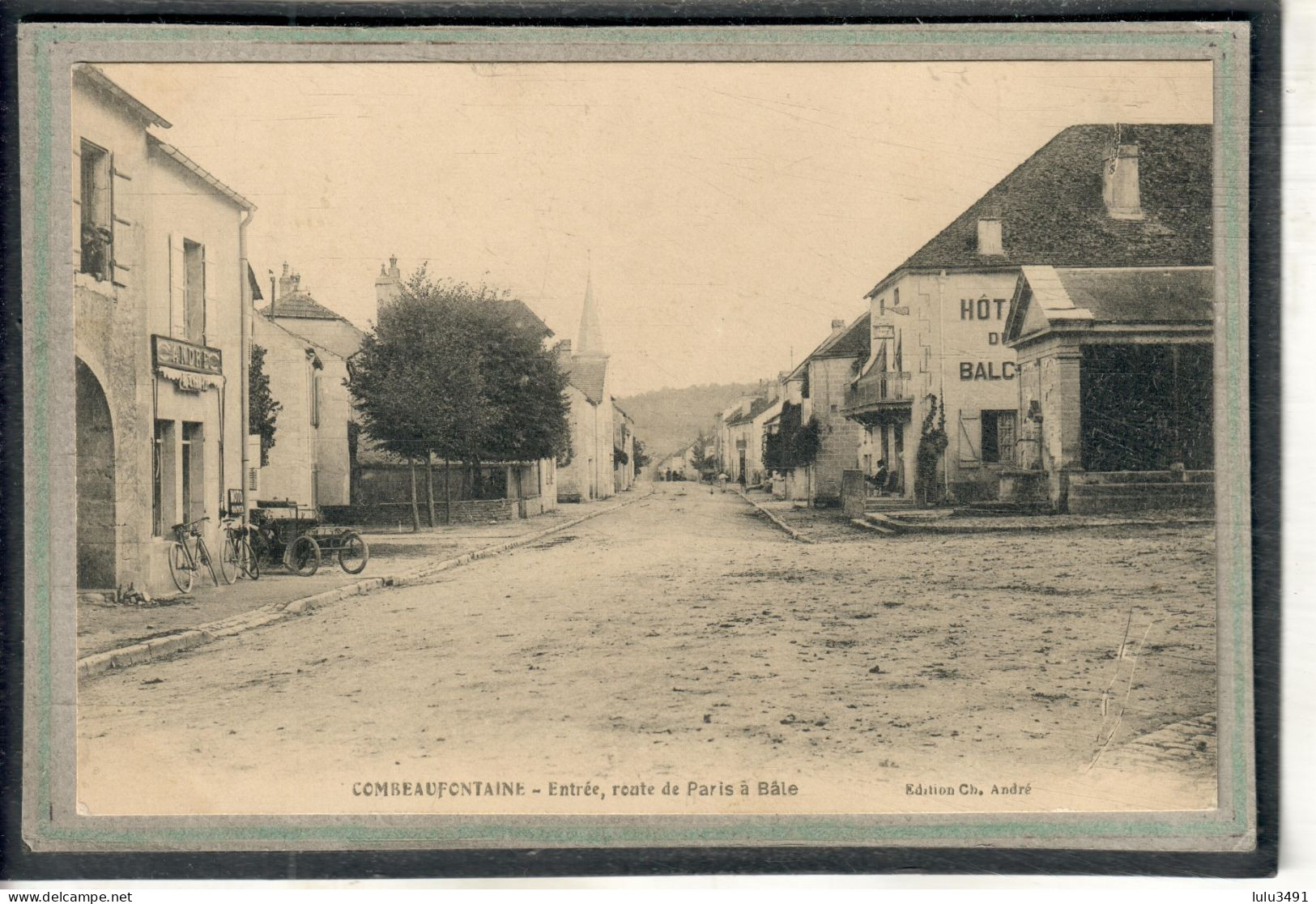 CPA - COMBEAUFONTAINE (70) - Aspect De L'entrée Du Bourg,de L'Hôtel Du Balcon Et De La Fontaine-Lavoir En 1909 - Combeaufontaine