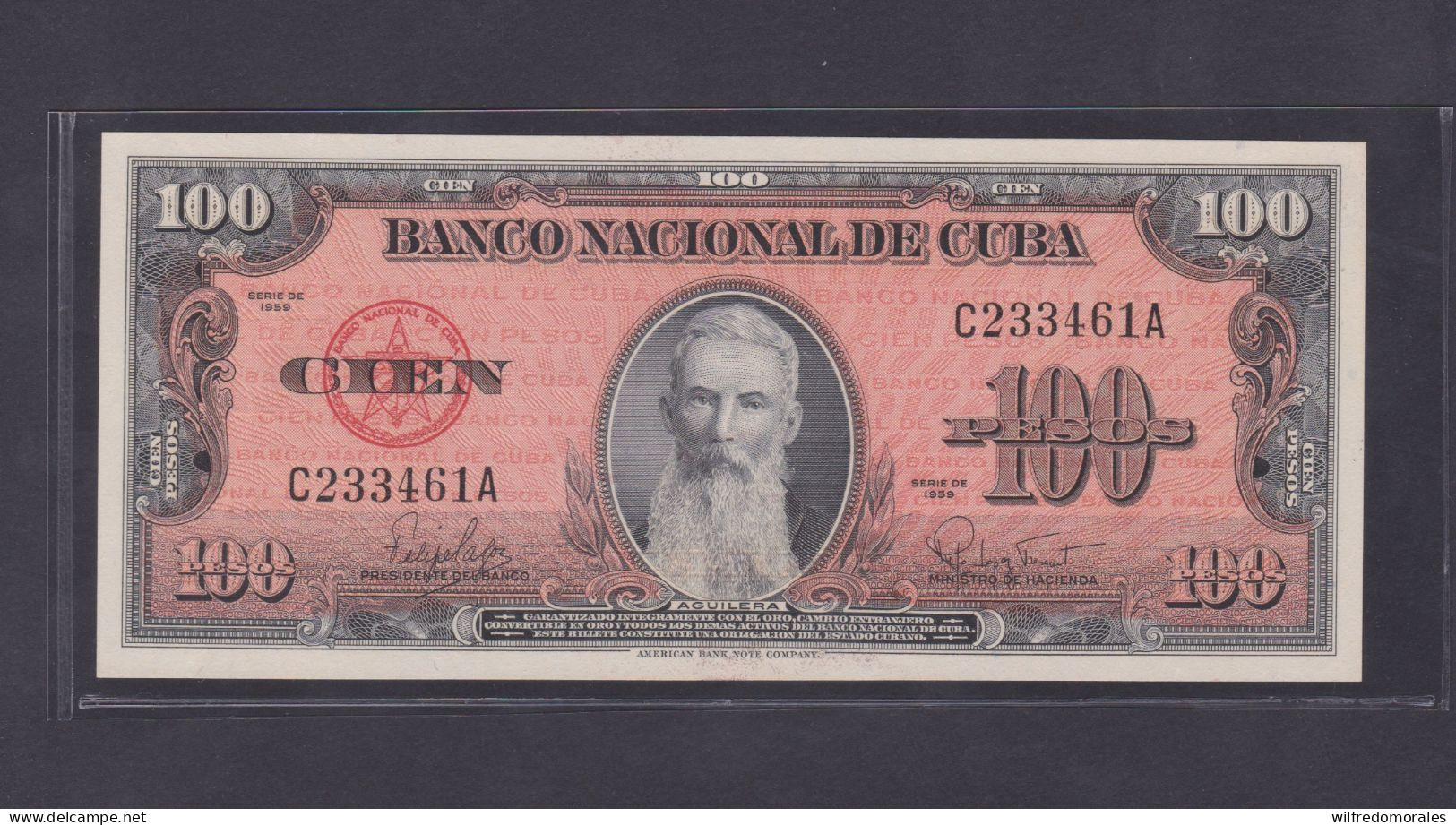 CUBA 100 PESOS 1959 SC/UNC - Kuba