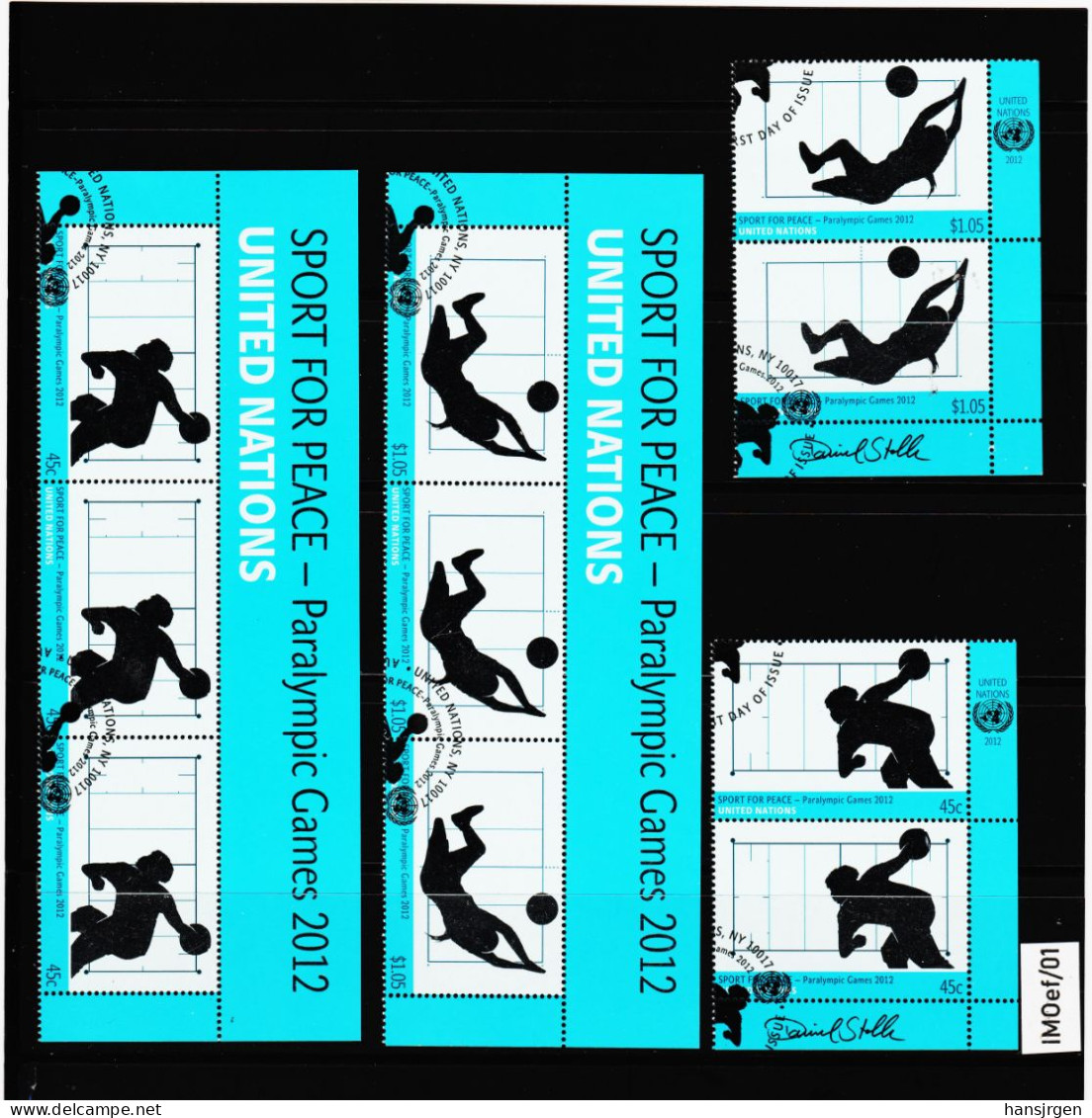 IMOef/01 VEREINTE NATIONEN New York 2012 Michl 1311/12 Gestempelt SIEHE ABBILDUNG - Usati