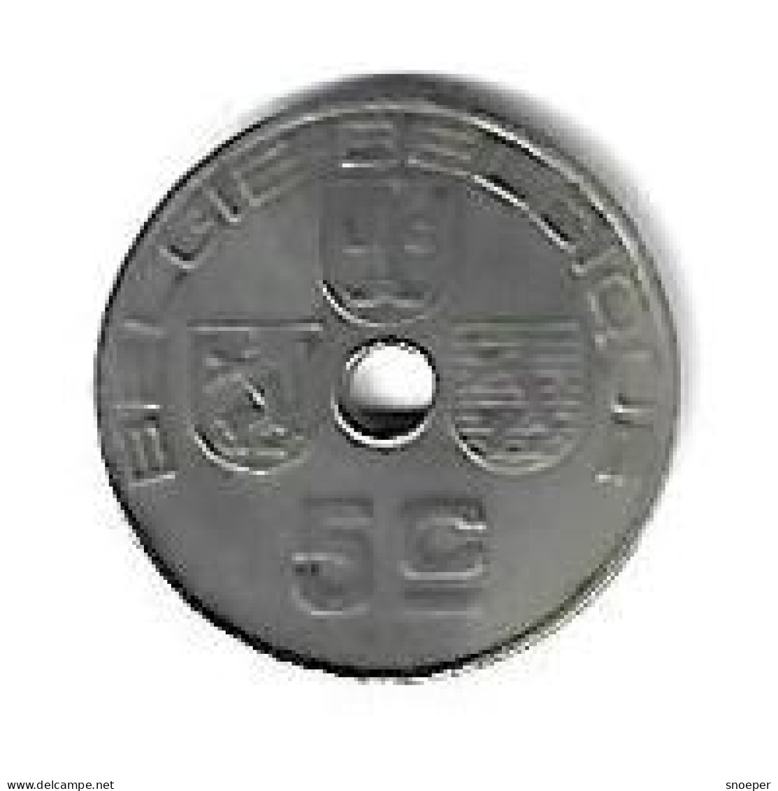 Belguim 5 Centimes 1939 Dutch - 5 Cent