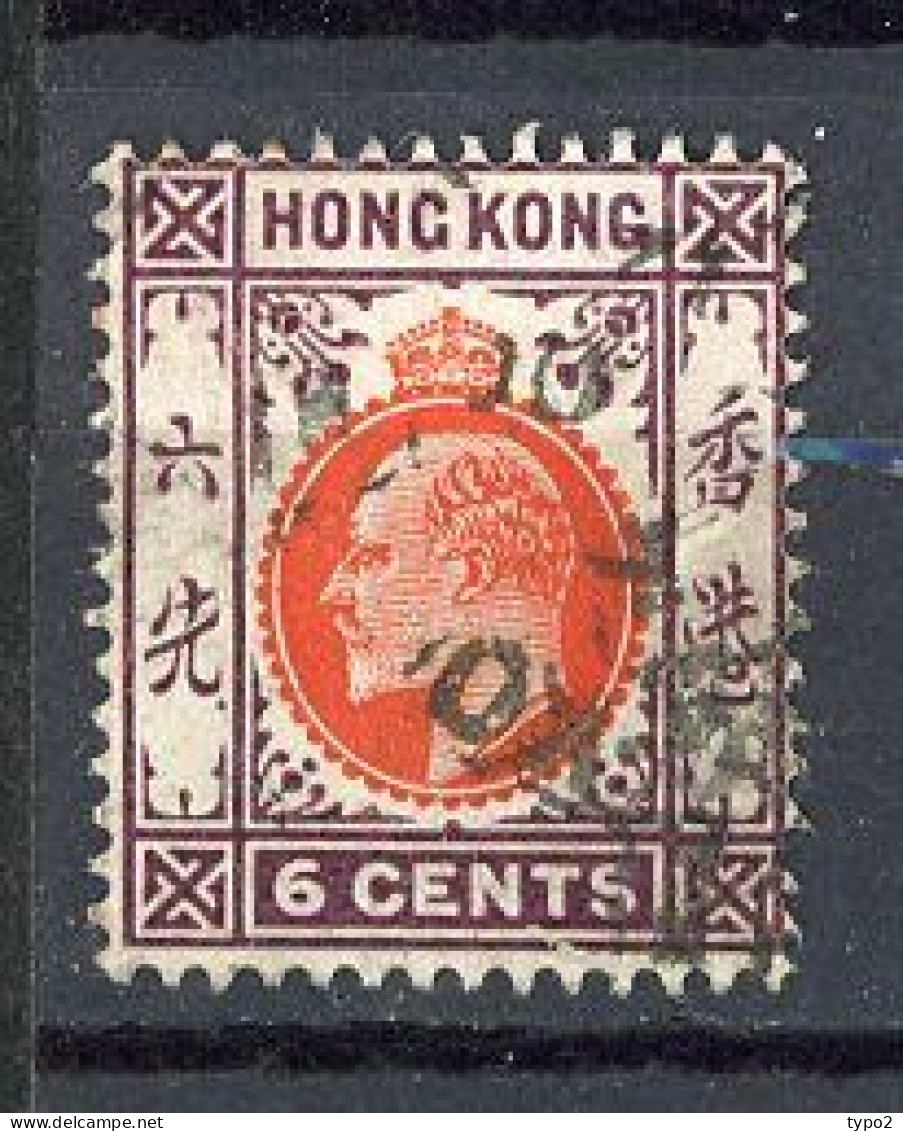 H-K  Yv. N° 81 ; SG N° 94 Fil CA Mult (o) 6c Brun-violet Et Rouge-orange Edouard VII Cote 6 Euro BE  2 Scans - Usati