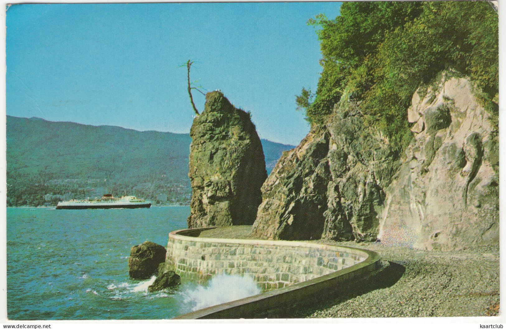Siwash Rock, Stanley Park -  Vancouver - (B.C., Canada) - 1967 - Cruise-ship - Vancouver