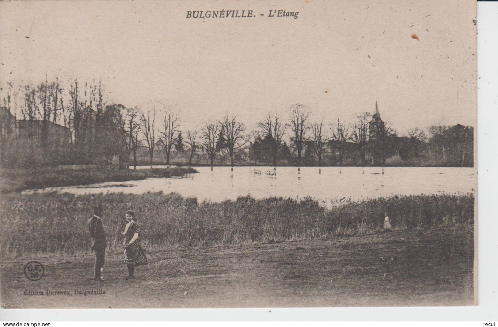 VOSGES  - BULGNEVILLE - L'Etang ( - Timbre à Date De 1918 ) - Bulgneville