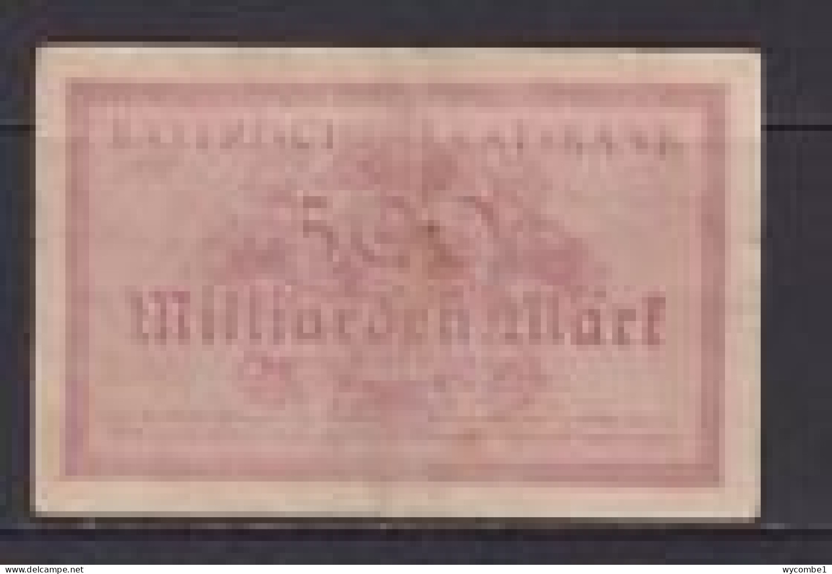 GERMANY - 1923 Bayerische Staatsbank 500 Million Mark Circulated Note - 500 Mio. Mark