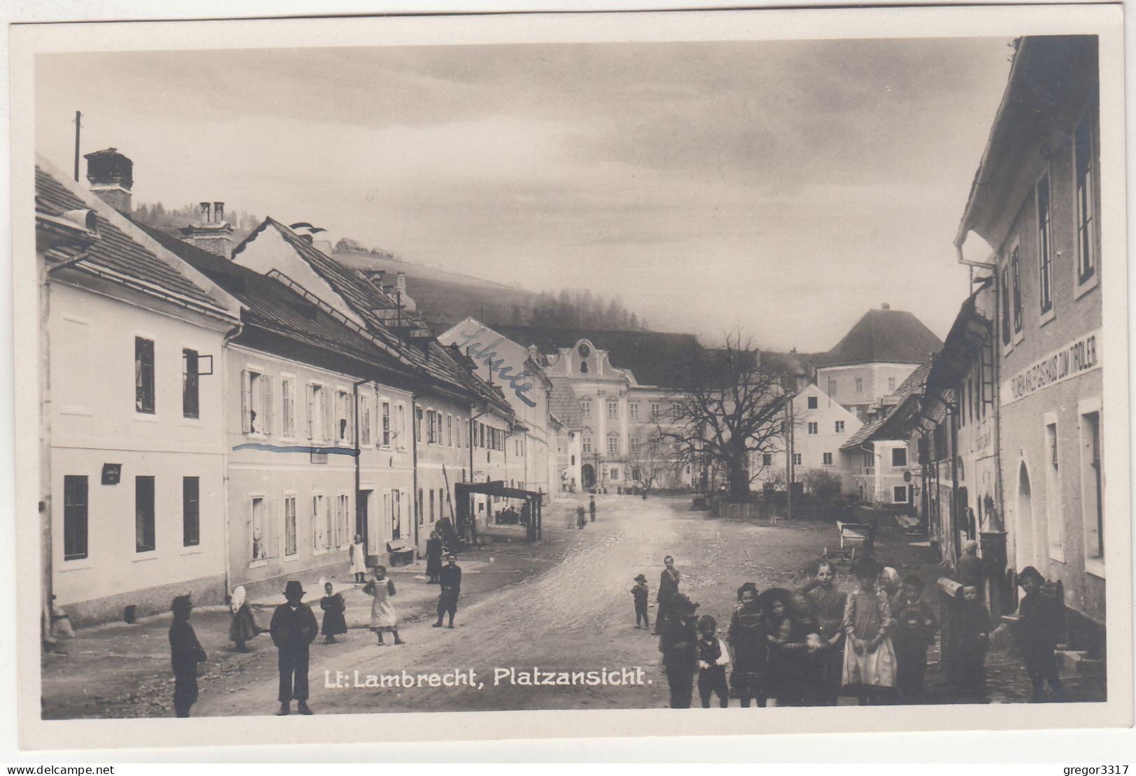 E2147) ST. LAMBRECHT - Platzansicht Mit Vielen Personen U. GASTHAUS Zum TIROLER - 1948 !! - St. Lambrecht