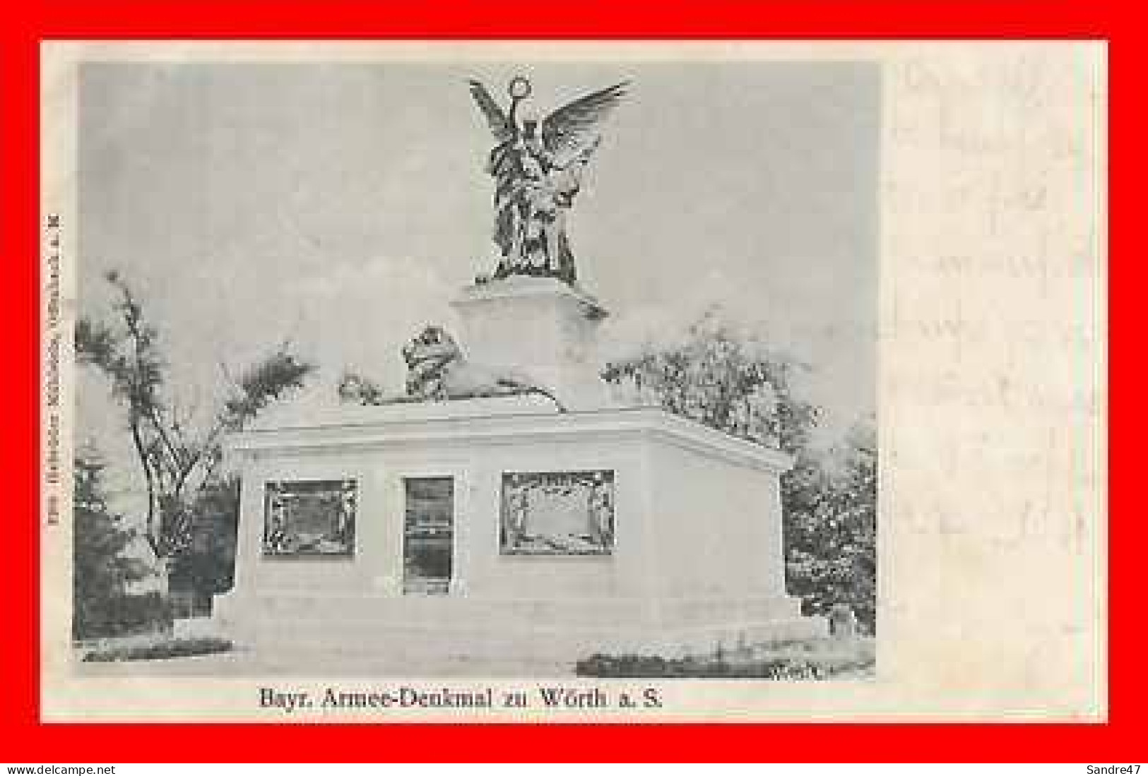 2 CPA WOERTH (Allemagne) Gruss Aus Wörth / Bayr. Armee-Denkmal Zu  Wörth *2486 - Woerth