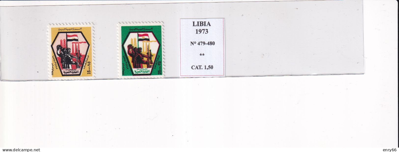 LIBIA 1973 N°479-480 MNH - Libia