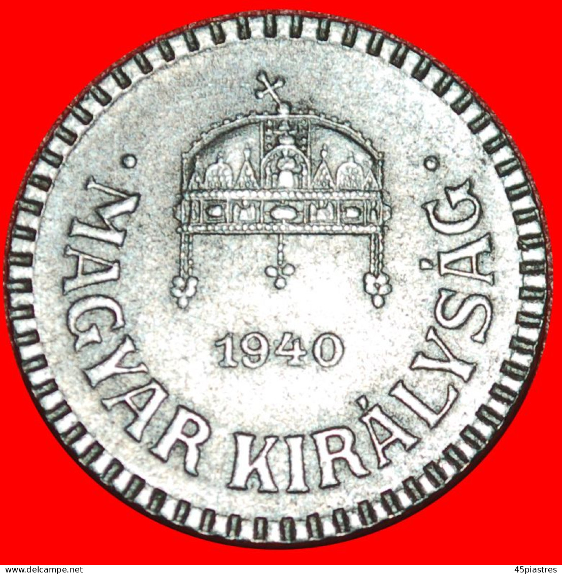 * CROWN OF ST. STEPHEN (1940-1942): HUNGARY  2 FILLERS 1940! Horthy (1920-1944) · LOW START ·  NO RESERVE! - Hongrie