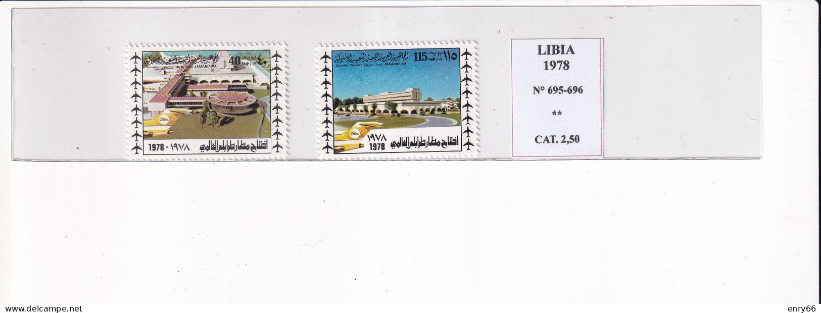 LIBIA 1978 N°695-696 MNH - Libia