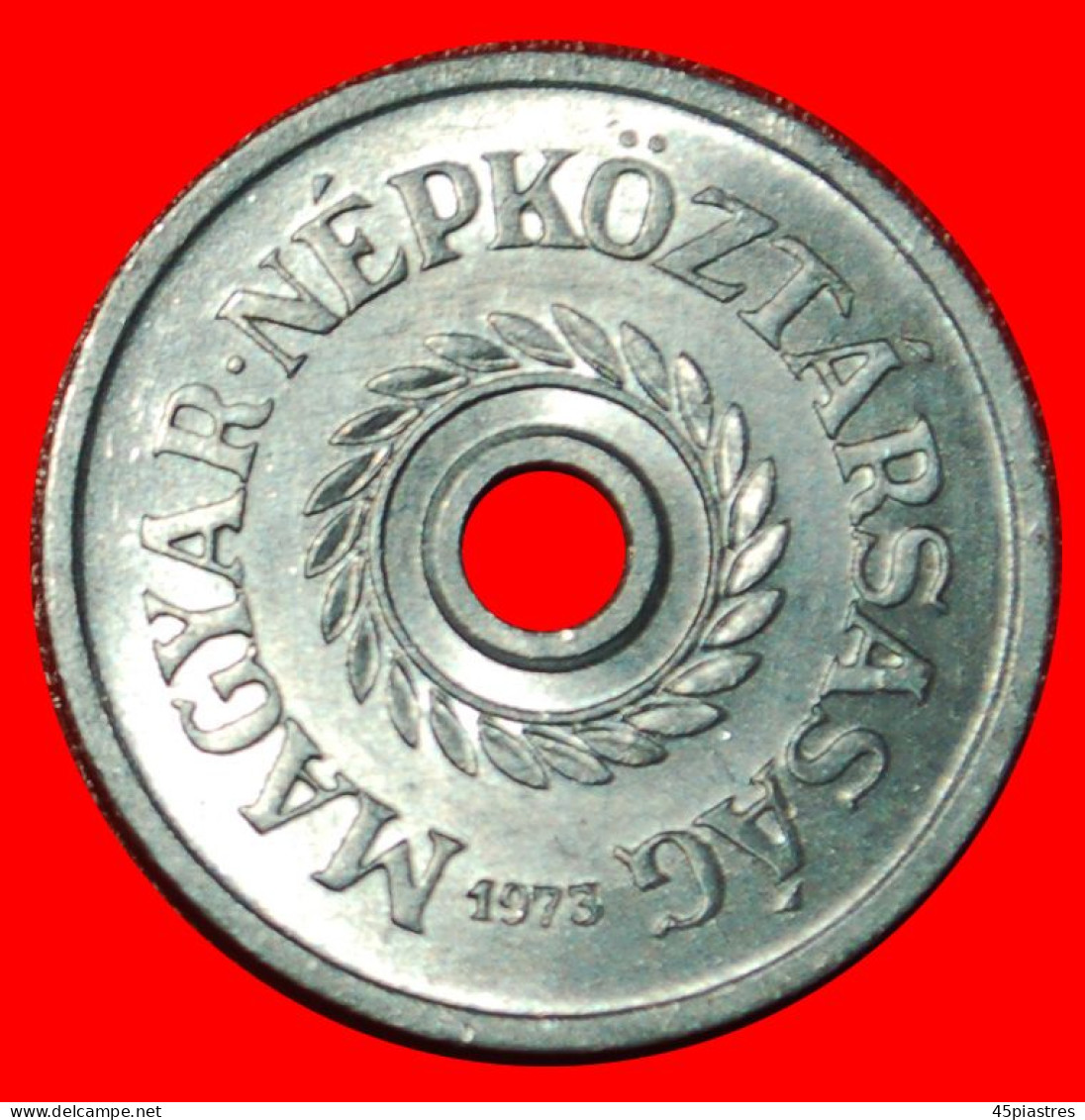 * COMMUNIST TYPE (1950-1989): HUNGARY  2 FILLERS 1973 UNC MINT LUSTRE!   · LOW START ·  NO RESERVE! - Hongrie