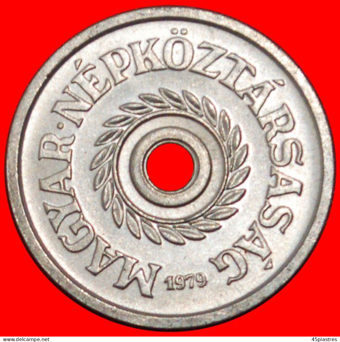 * COMMUNIST TYPE (1950-1989): HUNGARY  2 FILLERS 1979 UNC MINT LUSTRE!  · LOW START ·  NO RESERVE! - Hongrie