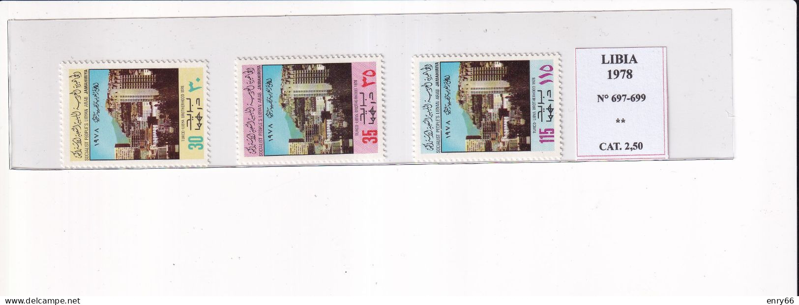 LIBIA 1978 N°697-699 MNH - Libia