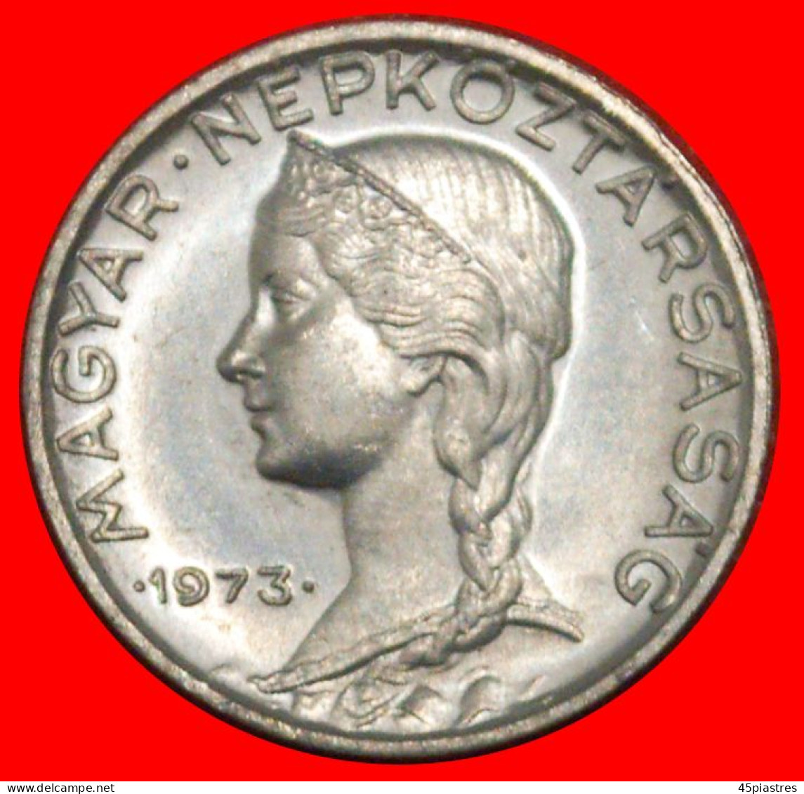 * COMMUNIST TYPE (1953-1989): HUNGARY  5 FILLERS 1973 UNC MINT LUSTRE! · LOW START ·  NO RESERVE! - Hongrie