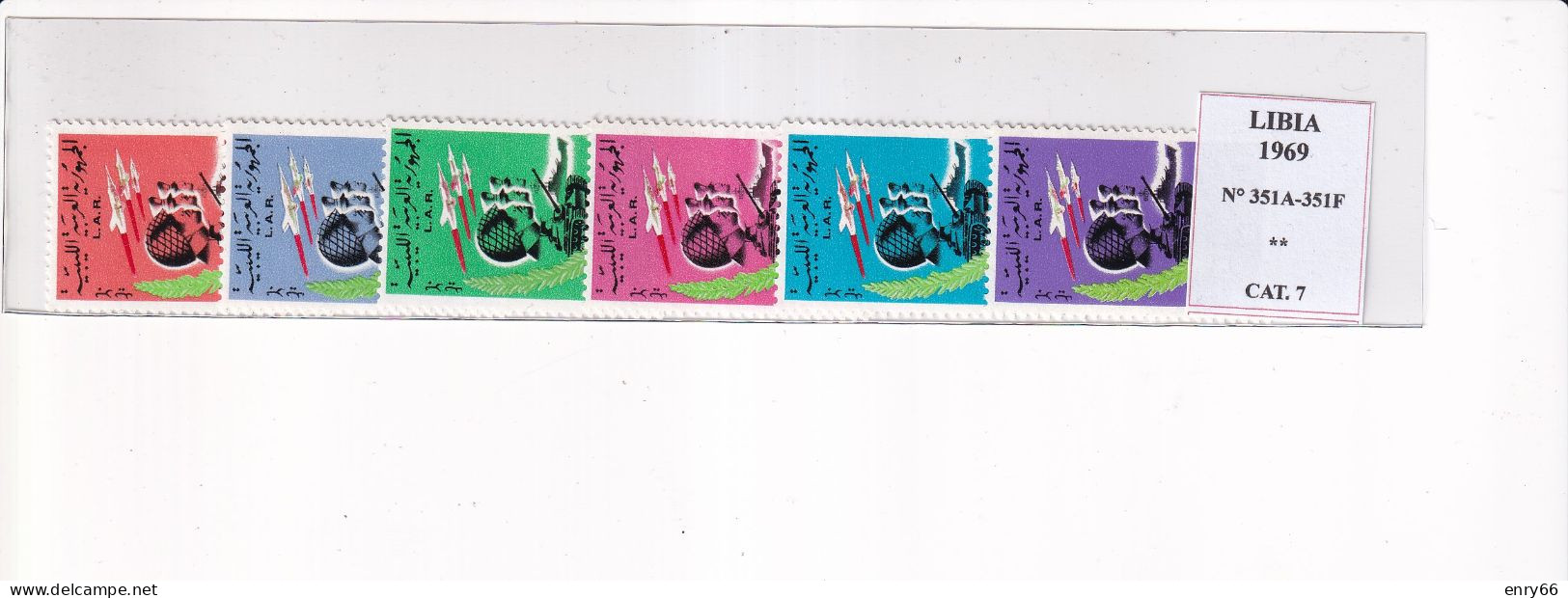 LIBIA 1969 N°351A.351F MNH - Libia