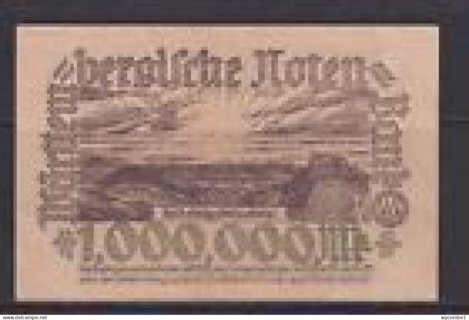 GERMANY - 1923 Wurttembergische Bank Stuttgart 1 Million Mark Circulated Note - 1 Million Mark