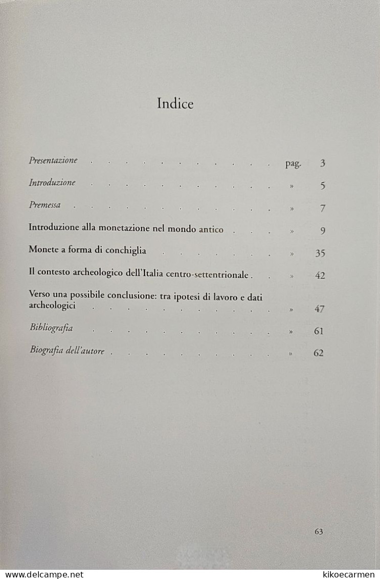 SHELLS AS COINS Coin MONEY Lead Shell CONCHIGLIE DI PIOMBO Numismatics History Book 64 Pages On 32 B/w Photocopies - Libros & Software