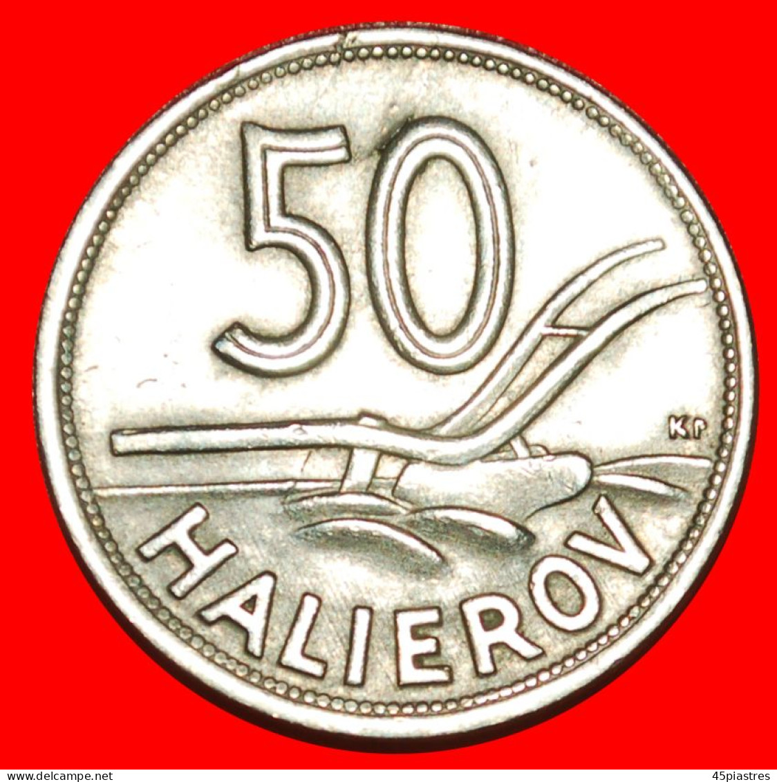 * PUPPET STATE OF GERMANY (1940-1944): SLOVAKIA  50 HELLERS 1941 WAR TIME (1939-1945)! · LOW START ·  NO RESERVE! - Slowakei