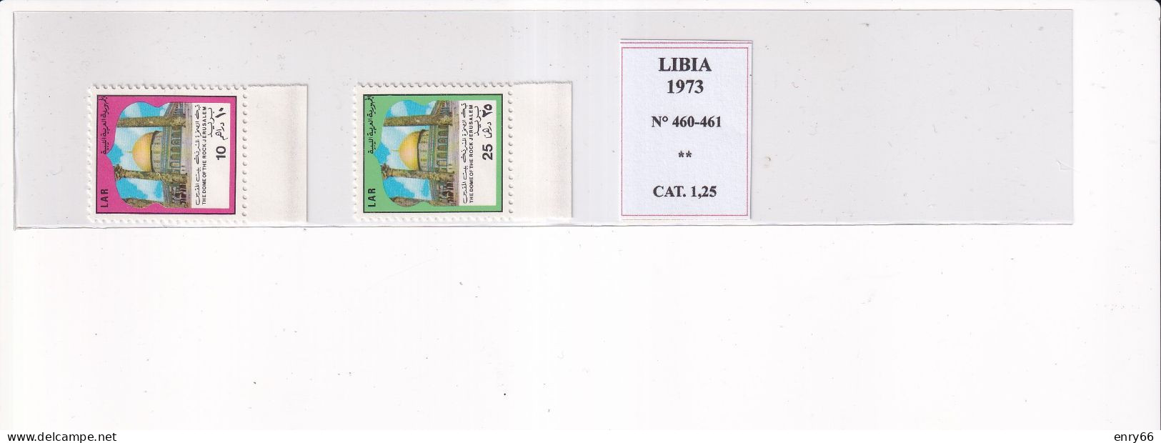 LIBIA 1973 N°460-461 MNH - Libia