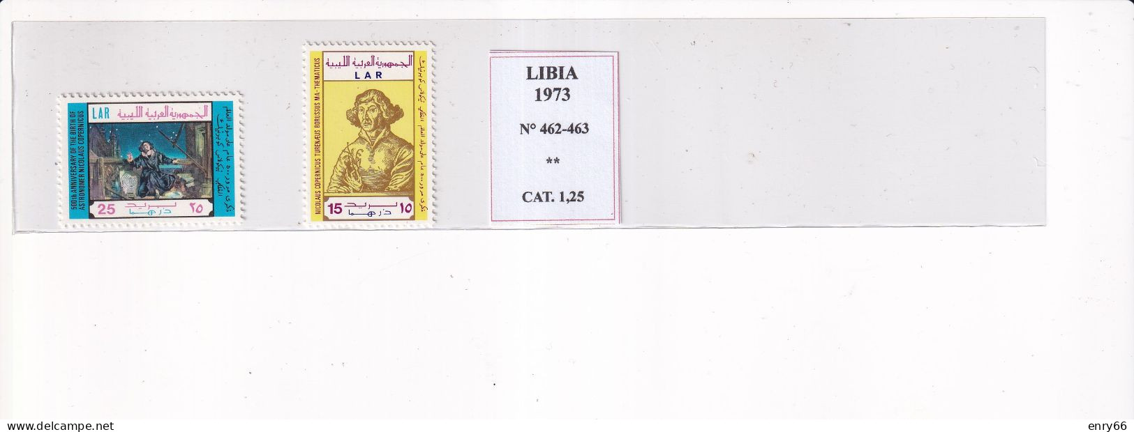 LIBIA 1973 N°462-463 MNH - Libia