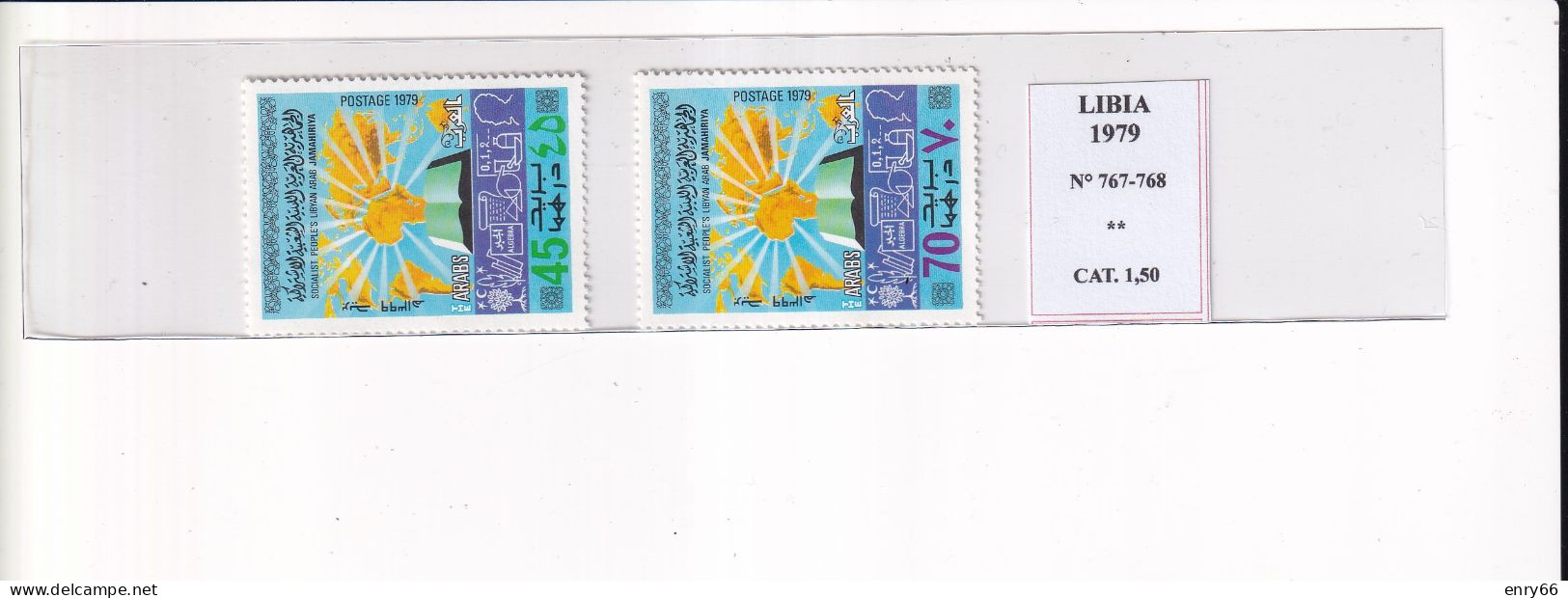 LIBIA 1979 N°767-768 MNH - Libia