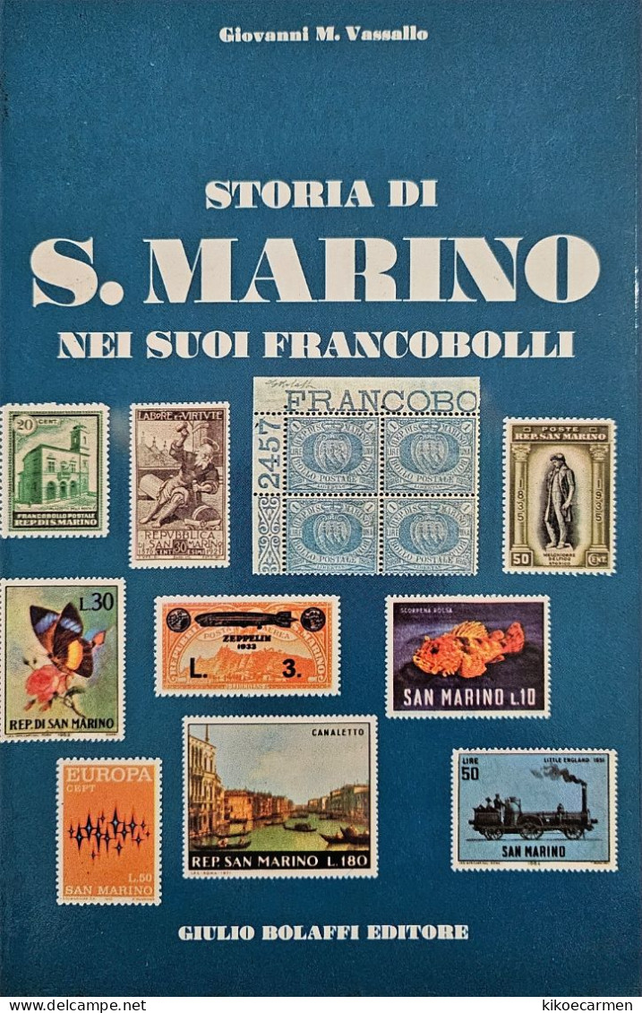 Storia Di S. Marino Nei Suoi Francobolli Bolaffi San Rsm 100 B/w Pages - Philately And Postal History
