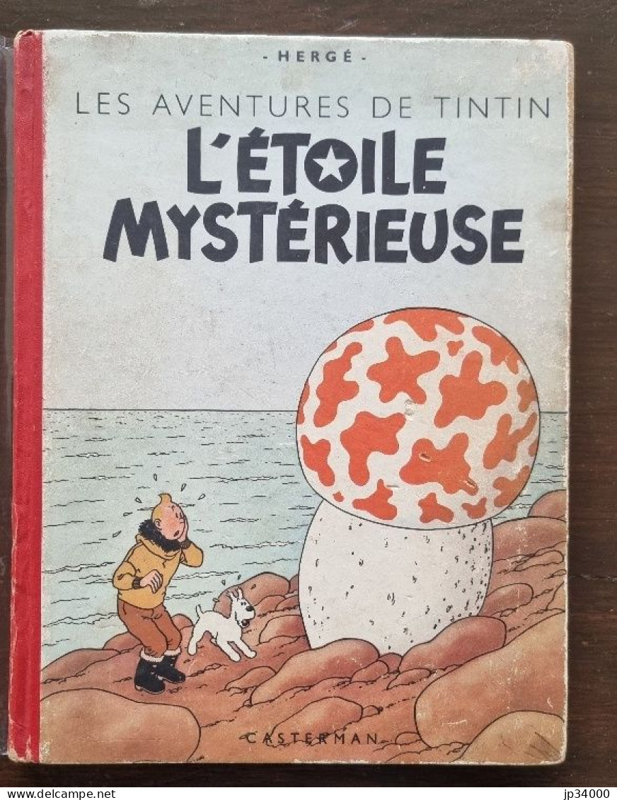 Hergé Tintin: L'étoile Mystérieuse. B4. Edition Originale 1950. Ed Casterman.(2) - Tintin