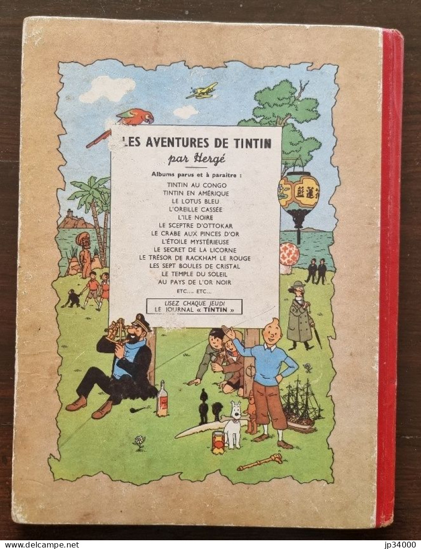 Hergé Tintin: L'étoile Mystérieuse. B4. Edition Originale 1950. Ed Casterman.(2) - Tintin