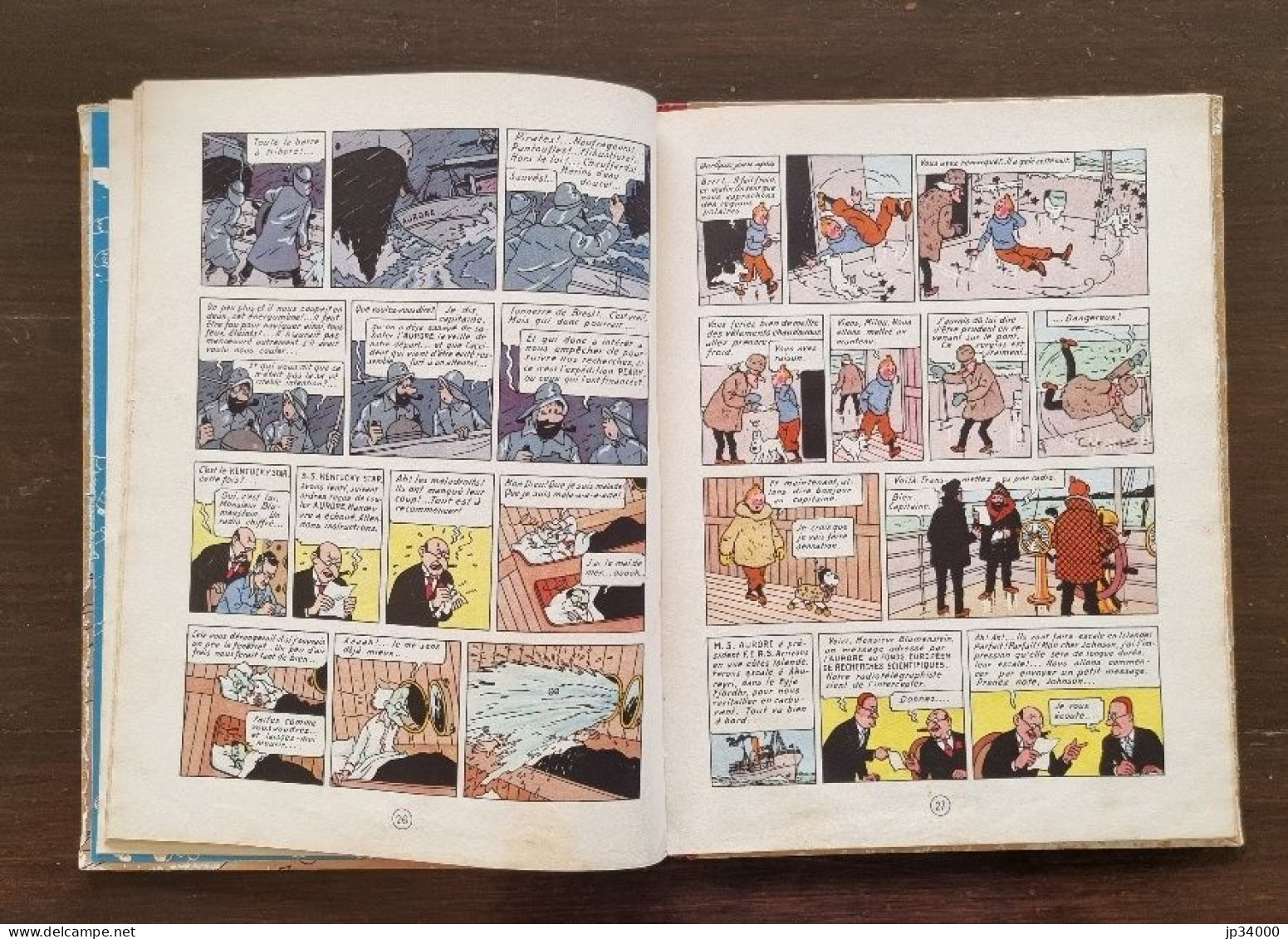 Hergé Tintin: L'étoile mystérieuse. B4. Edition originale 1950. Ed Casterman.(2)