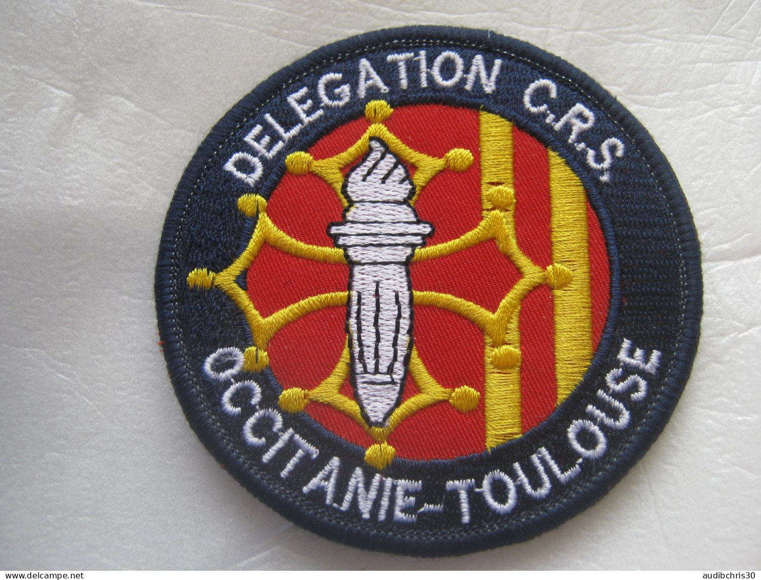 COLLECTION ECUSSON P.N CRS DELEGATION OCCITANIE TOULOUSE (VARIANTE COULEUR) SUR SCRATCH 85MM - Police