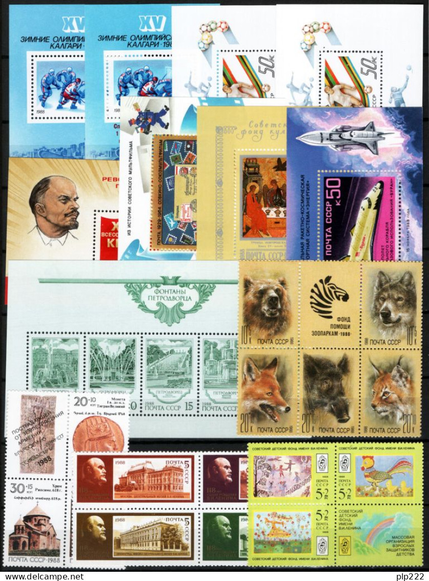 Russia 1988 Annata Completa / Complete Year Set **/MNH VF - Full Years