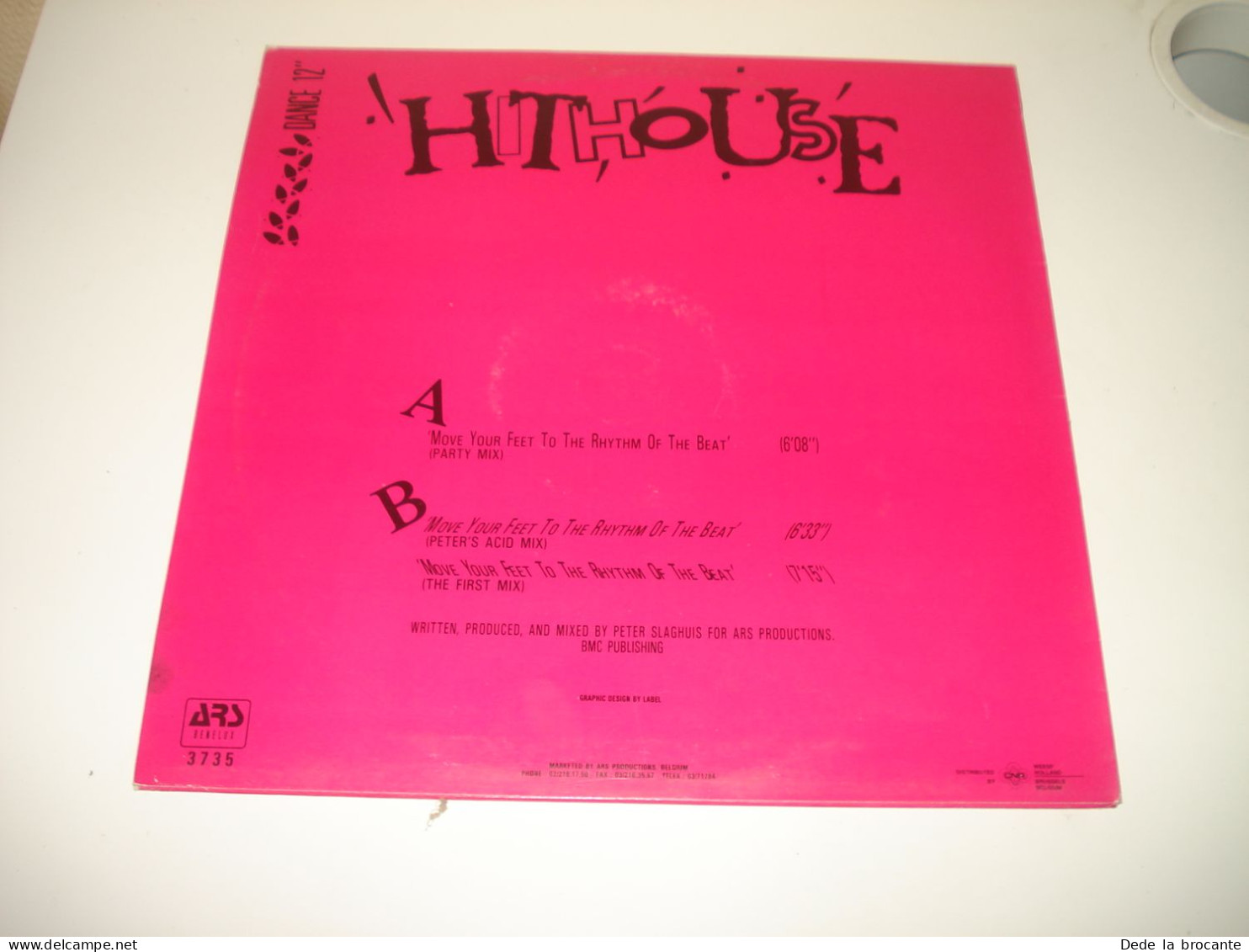 B13 / Hithouse Move Your Feet To The Rhythm - Maxi 33 T -  ARS 3735 - BE 1989  EX/EX - Spezialformate