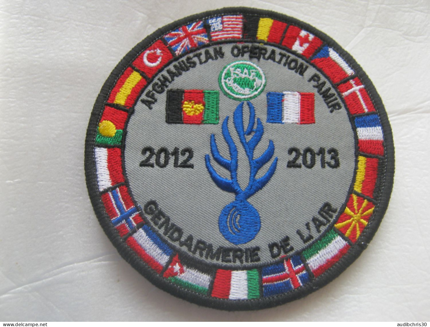 COLLECTION GENDARMERIE DE L'AIR OPEX PAMIR AFGHANISTAN 2012 / 2013 SUR SCRATCH 100MM - Police