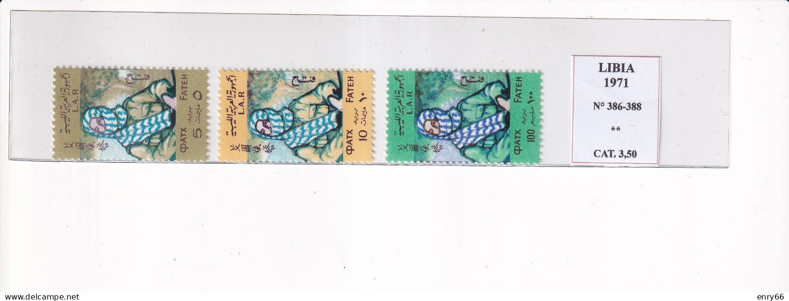 LIBIA 1971 N°386-388  MNH - Libia